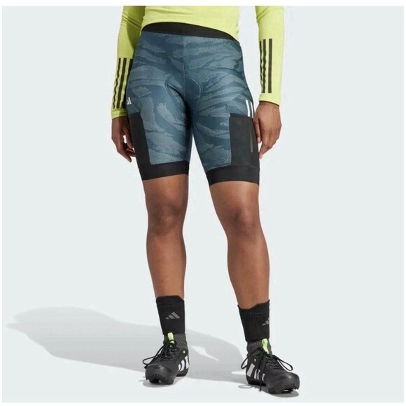 Adidas The Gravel Cycling Shorts IB6866 Tight Compression Bike Women Size Medium - Picture 1 of 9